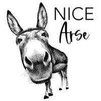 Tee Shirt Printed Ranch Nice Arse