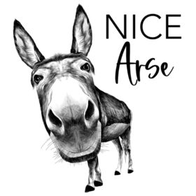 Tee Shirt Printed Ranch Nice Arse