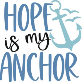 Tee Shirt Printed Summer Hope Is My Anchor
