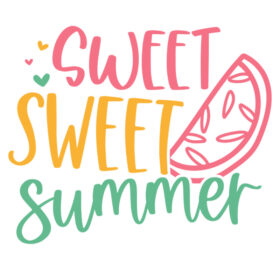 Tee Shirt Printed Summer Sweet Sweet Summer