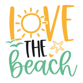 Tee Shirt Printed Summer Love The Beach