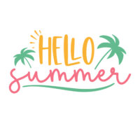 Tee Shirt Printed Summer Hello Summer