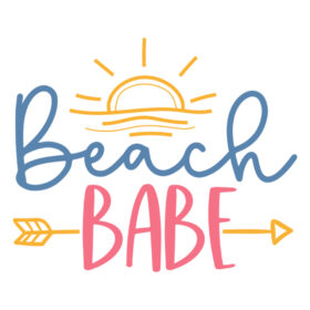 Tee Shirt Printed Summer Beach Babe