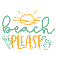 Tee Shirt Printed Summer Beach Please