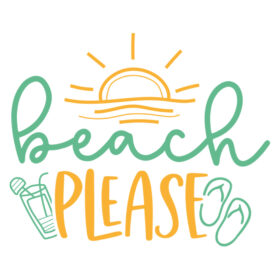 Tee Shirt Printed Summer Beach Please