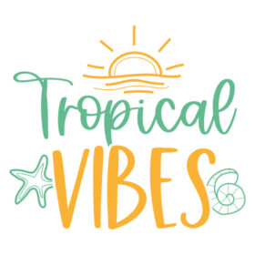 Tee Shirt Printed Summer Tropical Vibes