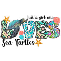 Alternative view of Tee Shirt Printed Summer Girl Sea Turtle