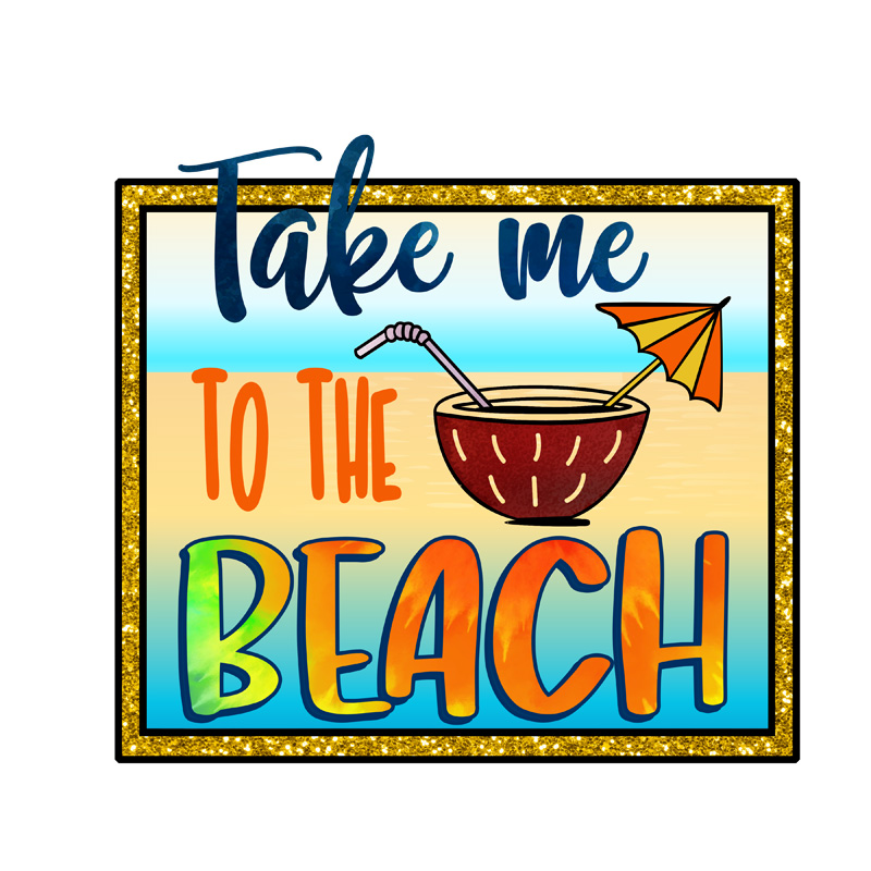 Tee Shirt Printed Summer Take Me To The Beach - Image 2