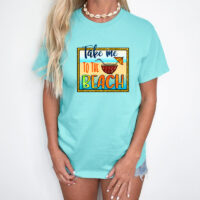Tee Shirt Printed Summer Take Me To The Beach