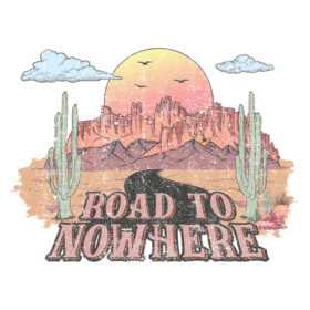 Alternative view of Tee Shirt Printed Vintage Road to Nowhere