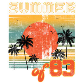 Tee Shirt Printed Vintage Summer of 83