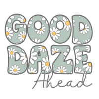 Tee Shirt Printed Vintage Good Daze Ahead