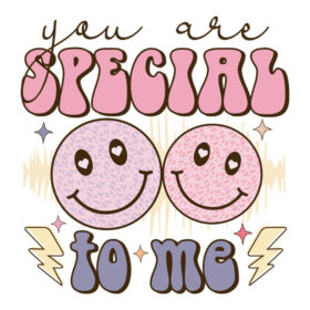 Tee Shirt Printed Vintage You Are Special