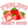 Tee Shirt Printed Vintage Feeling Berry Good