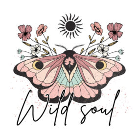 Alternative view of Tee Shirt Printed Edgy Vintage Butterfly Wild Soul