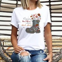 Tee Shirt Printed Vintage Keep Your Soul Clean