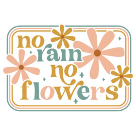 Alternative view of Tee Shirt Printed Vintage No Rain No flowers