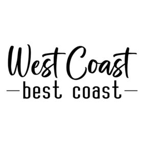 Tee Shirt Printed Canada West Coast Best Coast Script