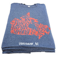 Tee Shirt Printed Canada Map True North