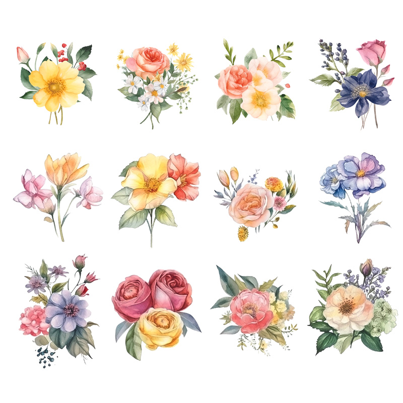 Ceramic Mug Printed WATERCOLOUR ART FLORALS BOUQUET Pick Your Design 11oz Capacity - Image 2