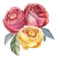 Alternative view of Tee Shirt Printed Beautiful Florals Watercolor Art #10