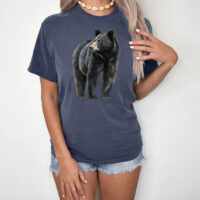 Alternative view of Tee Shirt Printed Beautiful Art Black Bear Watercolor Art #08