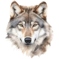Mugs Watercolor Art Wolves