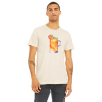 Alternative view of Tee Shirt Printed Beautiful Cocktails Watercolor Art #05