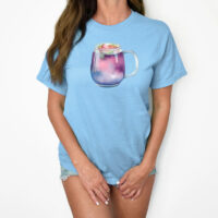 Alternative view of Tee Shirt Printed Beautiful Cocktails Watercolor Art #15