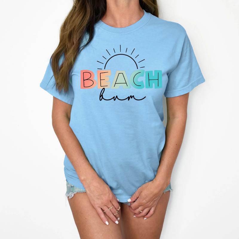Tee Shirt Printed Lake Beach Bum FREE NAMEDROP - Image 4