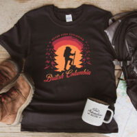 Tee Shirt Printed Canada BC Never Stop Exploring