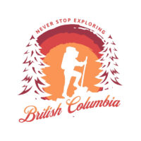 Alternative view of Tee Shirt Printed Canada BC Never Stop Exploring