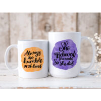 Alternative view of Ceramic Mug Printed Affirmation Positivity Pick Your Design 11oz Capacity