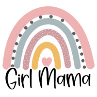 Tee Shirt Printed Sarcastic Humour Rainbow Arch Girl Mama