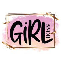 Tee Shirt Printed Sarcastic Humour Watercolor GIRL BOSS