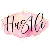 Tee Shirt Printed Sarcastic Humour Watercolor HUSTLE