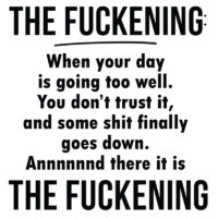 Tee Shirt Printed Adult Humour Explicit THE F*CKENING: long description all text