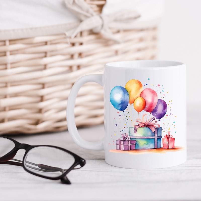 Ceramic Mug Printed WATERCOLOUR ART CELEBRATIONS Pick Your Design 11oz Capacity - Image 11