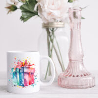 Tee Shirt Printed Beautiful Watercolor Art Pastel Birthday Celebration #12 - Image 3