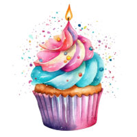 Alternative view of Tee Shirt Printed Beautiful Watercolor Art Pastel Birthday Celebration #03