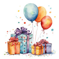 Alternative view of Tee Shirt Printed Beautiful Watercolor Art Pastel Birthday Celebration #09