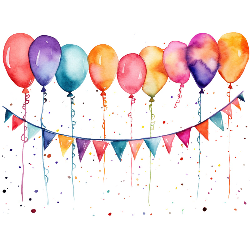 Tee Shirt Printed Beautiful Watercolor Art Pastel Birthday Celebration #15