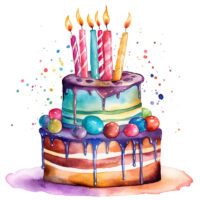 Tee Shirt Printed Beautiful Watercolor Art Pastel Birthday Celebration #21
