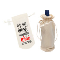 6" x 14.5" Canvas Wine Bag PICK A DESIGN FROM OUR SHIRTS CATALOGUE - Go to the shirt design you like, SAVE the jpeg and attach the image file here