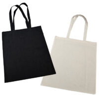 15”W x 16”H 5oz Cotton Shopping Tote Black & Natural Mix PICK A DESIGN FROM OUR SHIRTS CATALOGUE - Go to the shirt design you like, SAVE the jpeg and attach the image file here - Image 6