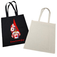 15”W x 16”H 5oz Cotton Shopping Tote Black & Natural Mix PICK A DESIGN FROM OUR SHIRTS CATALOGUE - Go to the shirt design you like, SAVE the jpeg and attach the image file here