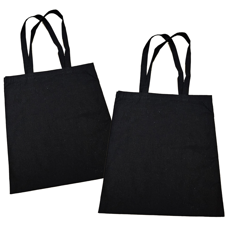 15”W x 16”H 5oz Cotton Shopping Tote All Black PICK A DESIGN FROM OUR SHIRTS CATALOGUE - Go to the shirt design you like, SAVE the jpeg and attach the image file here - Image 5