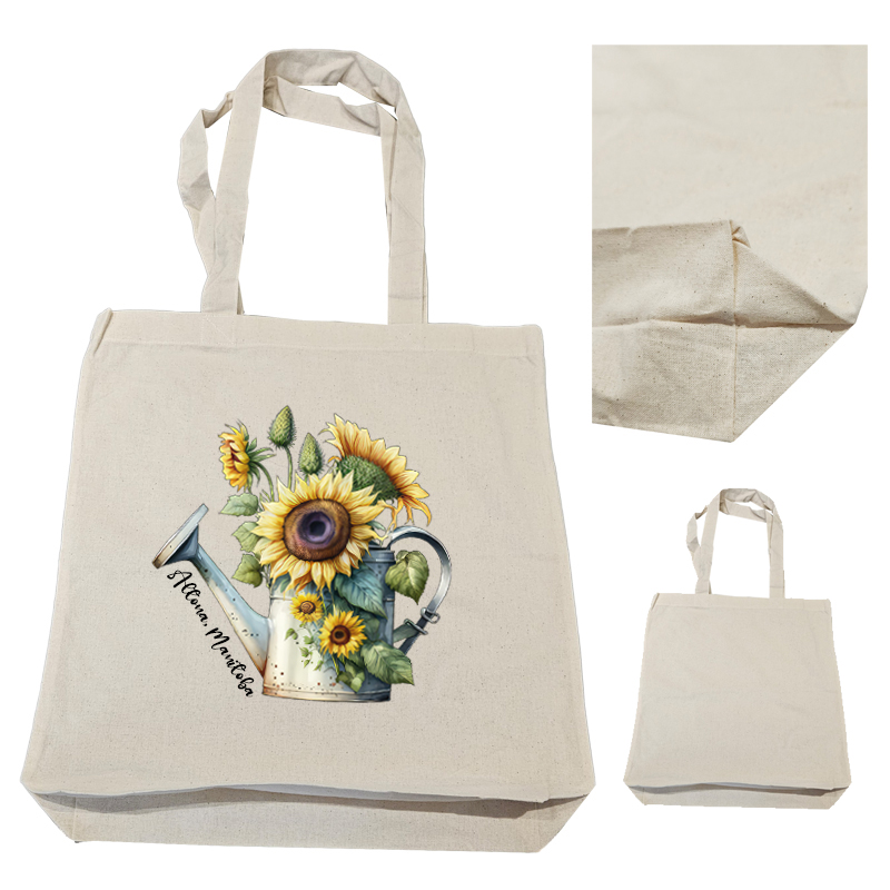 15”W x 16”H 5oz Cotton Shopping Tote with 3" Gusset All Natural PICK A DESIGN FROM OUR SHIRTS CATALOGUE - Go to the shirt design you like, SAVE the jpeg and attach the image file here