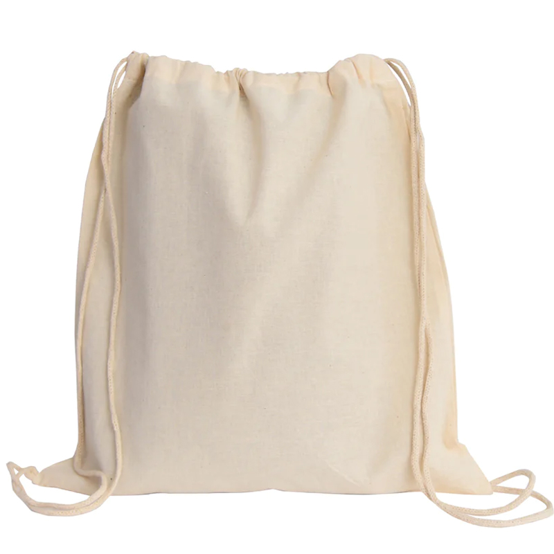 16"W x 17.5"H 5oz Canvas Drawstring Sports Backpack All Natural PICK A DESIGN FROM OUR SHIRTS CATALOGUE - Go to the shirt design you like, SAVE the jpeg and attach the image file here - Image 4