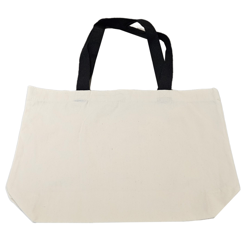 18”W x 5"D x 14”H 8 oz Cotton Canvas Fashion Bag with Magnetic Button Black Straps PICK A DESIGN FROM OUR SHIRTS CATALOGUE - Go to the shirt design you like, SAVE the jpeg and attach the image file here - Image 2